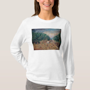 Eine Ansicht des die Bewässerungs-Platzes "der T-Shirt