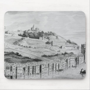 Eine Ansicht des Hafens der Stadt von Lyon Mousepad
