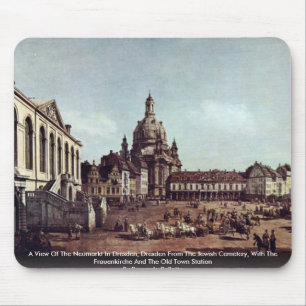 Eine Ansicht des Neumarkt in Dresden Mousepad