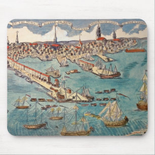 Eine Ansicht des Teils der Stadt von Boston Mousepad