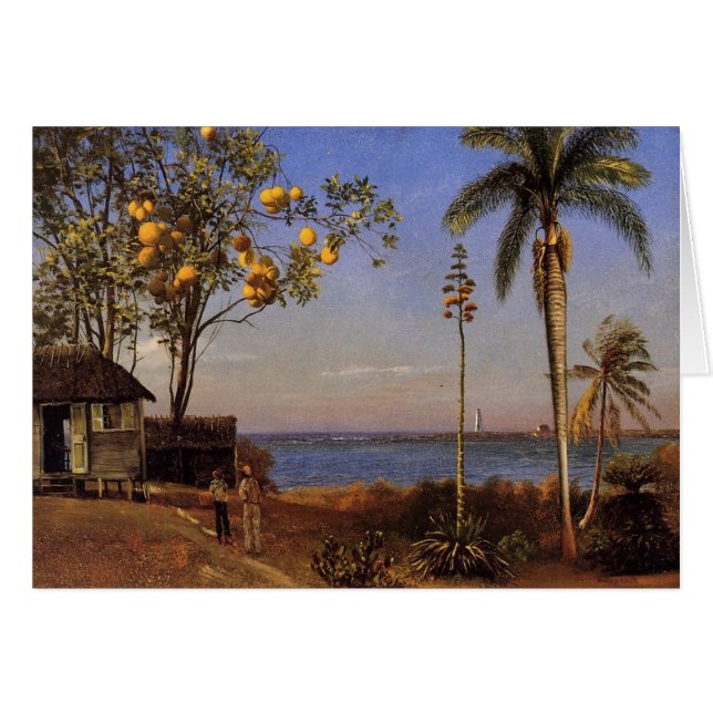 Eine Ansicht in die Bahamas - den Albert Bierstadt (Vorderseite (Horizontal))