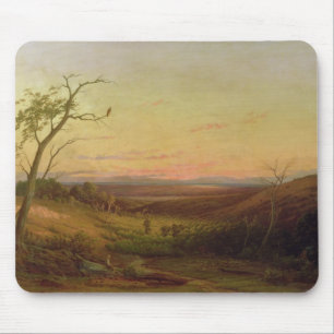 Eine Ansicht von Adelaide am Sonnenuntergang Mousepad