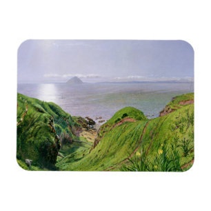 Eine Ansicht von Ailsa Craig und die Insel von Magnet