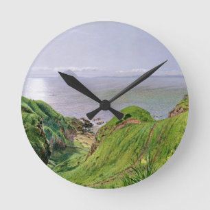 Eine Ansicht von Ailsa Craig und die Insel von Runde Wanduhr