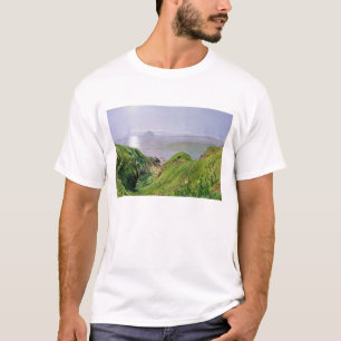 Eine Ansicht von Ailsa Craig und die Insel von T-Shirt