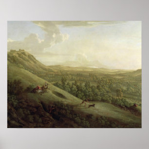 Eine Ansicht von Boxhill, Surrey, mit Dorking im Poster