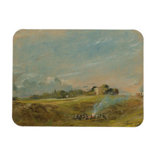 Eine Ansicht von Hampstead Heide, mit Zahlen Magnet