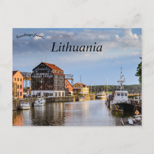 Eine Ansicht von Klaipeda Litauen Postkarte