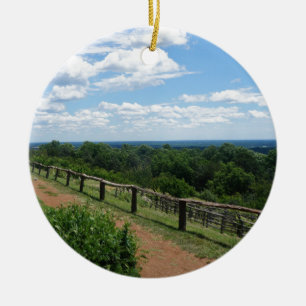 Eine Ansicht von Monticello Keramikornament