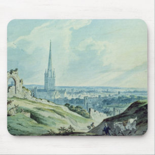 Eine Ansicht von Norwich, von Mouseshold Hügel Mousepad