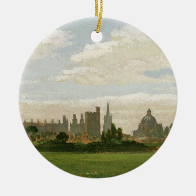 Eine Ansicht von Oxford (Öl auf Millboard) Keramikornament (Vorne)