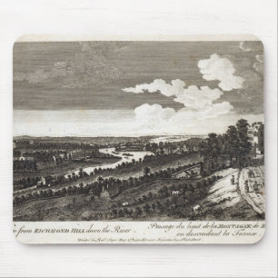 Eine Ansicht von Richmond-Hügel hinunter den Flus Mousepad