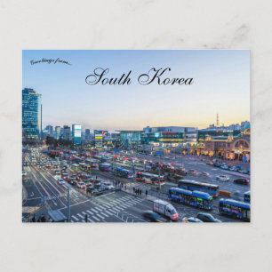 Eine Ansicht von Seoul Südkorea Postkarte