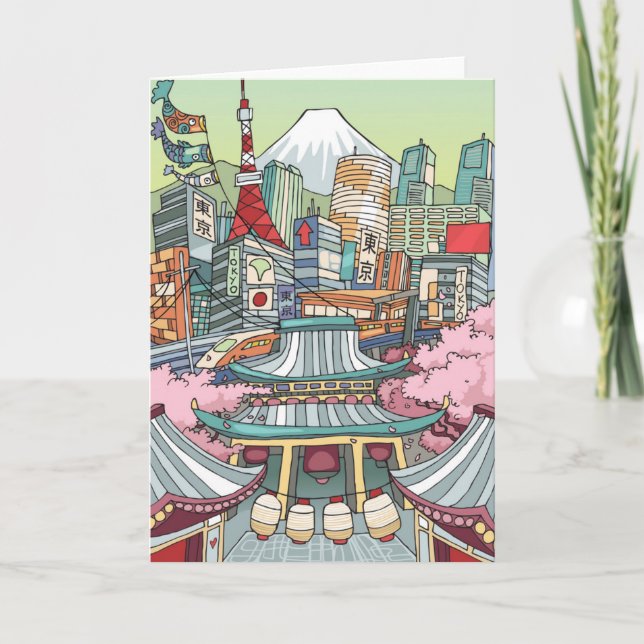 Eine Ansicht von Tokyo Karte (Vorderseite)
