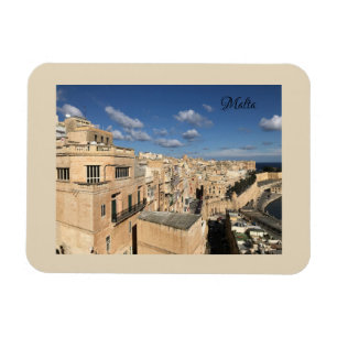 Eine Ansicht von Valletta, Malta durch Sun, Mond Magnet