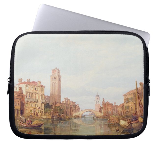 Eine Ansicht von Verona, 1848 (Öl auf Leinwand) Laptopschutzhülle (Vorderseite)