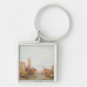 Eine Ansicht von Verona, 1848 (Öl auf Leinwand) Schlüsselanhänger