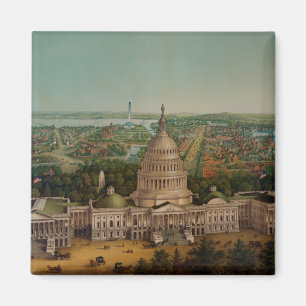 Eine Ansicht von Washington DC Magnet