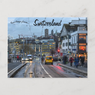 Eine Ansicht von Zürich Schweiz Postkarte