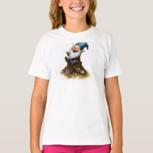 Eine Aquarellmalerei eines glücklichen Gnoms T-Shirt