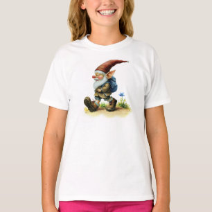 Eine Aquarellmalerei eines glücklichen Gnoms T-Shirt