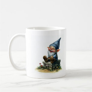 Eine Aquarellmalerei eines Niedlichen glücklichen  Kaffeetasse