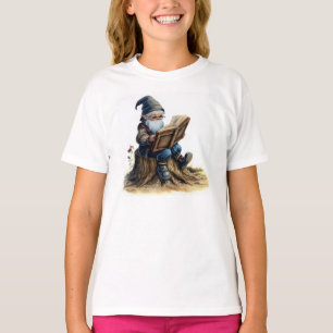 Eine Aquarellmalerei mit einem alten Gnomen T-Shirt