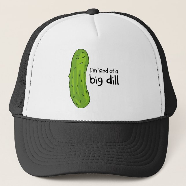 Eine Art Big Deal Dill Pickle Truckerkappe (Vorderseite)