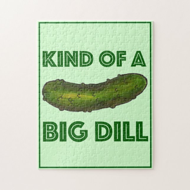 Eine Art Big (Deal) Green Kosher Dill Pickle (Vertikal)