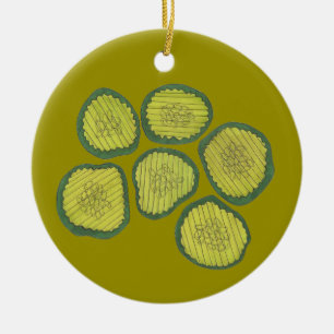 Eine Art Big-Dill-Deal-Glückwunsch-Chips Keramik Ornament