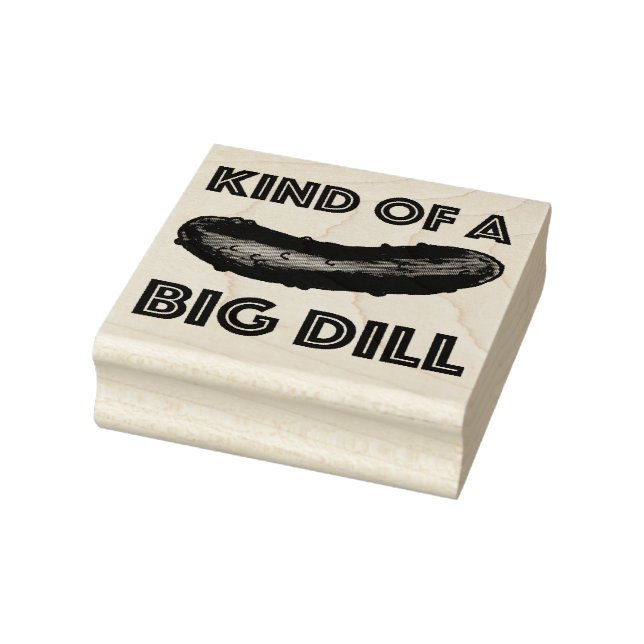 Eine Art Big Dill (Deal) Green Kosher Pickle Gummistempel (Stempel)