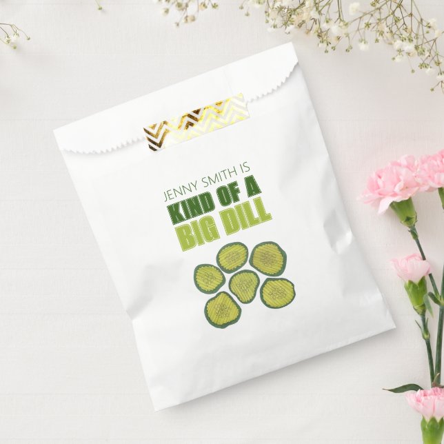 Eine Art Big Dill Deal Green Pickle Chip Glückwuns Geschenktütchen (Versiegelt)