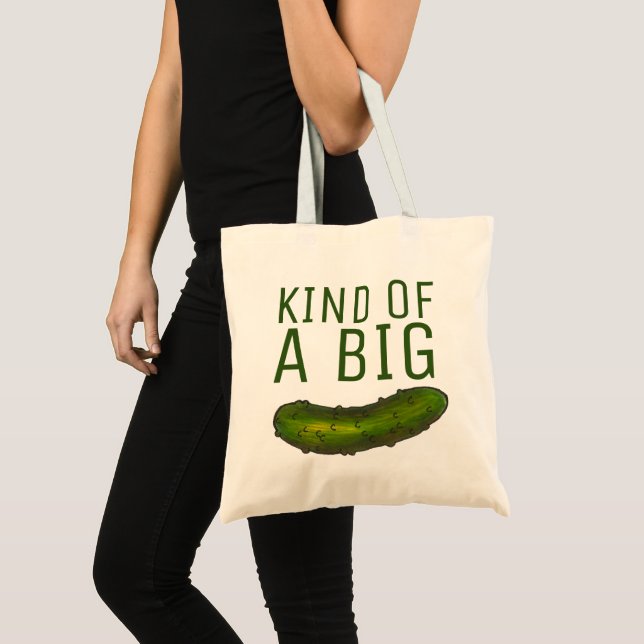 Eine Art Big Dill (Deal) Green Pickle Feinschmecke Tragetasche (Vorderseite (Produkt))