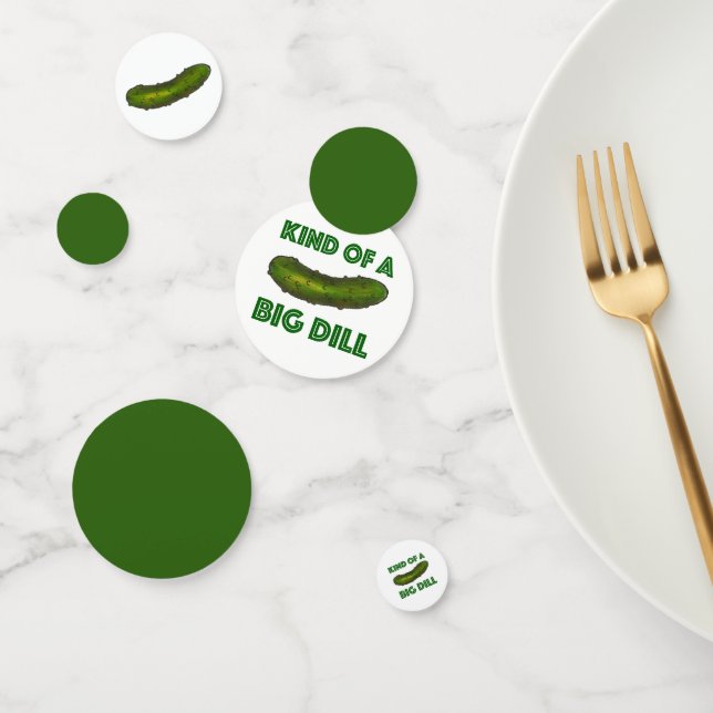 Eine Art Big Dill (Deal) Green Pickle-Glückwunsch Konfetti (Gruppe)