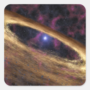 Eine Art toter Stern namens Pulsar Quadratischer Aufkleber