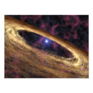 Eine Art toter Stern nannte einen Pulsar Fotodruck