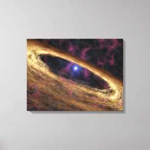 Eine Art toter Stern nannte einen Pulsar Leinwanddruck