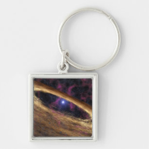 Eine Art toter Stern nannte einen Pulsar Schlüsselanhänger