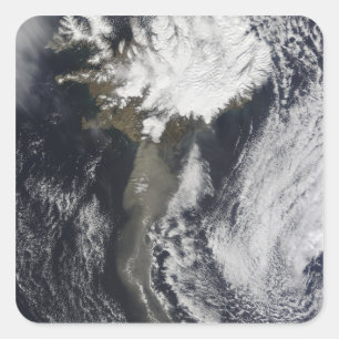 Eine Aschewolke Quadratischer Aufkleber