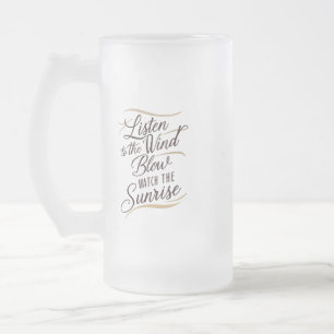 Eine atemberaubende Wortart mit einem Harmonon Mattglas Bierglas