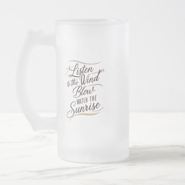 Eine atemberaubende Wortart mit einem Harmonon Mattglas Bierglas (Links)
