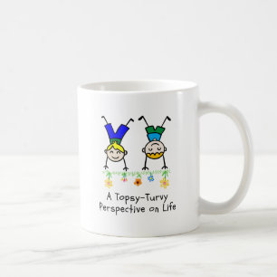 Eine auf den Kopf gestellte Perspektive auf das Le Kaffeetasse