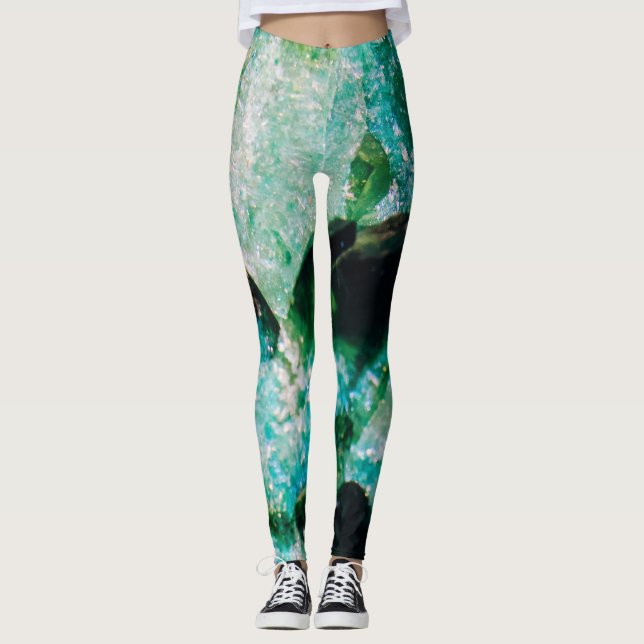 Eine Aura der Emeralds Leggings (Vorderseite)