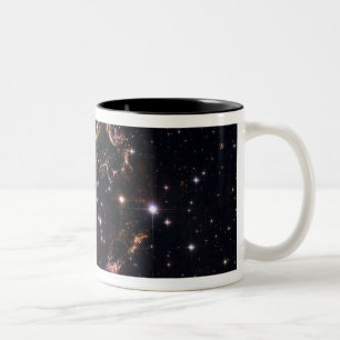 Eine ausführliche Ansicht an tattered bleibt Zweifarbige Tasse