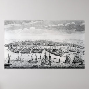 Eine Aussicht auf die Stadt Venedig Poster