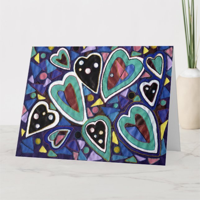 Eine Auswahl an Herzen Karte (Vorderseite)