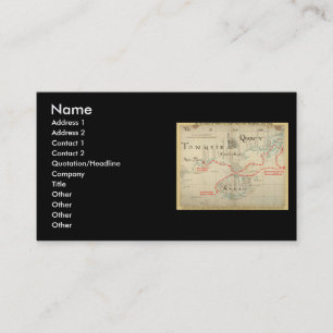 Eine authentische 1690 Piraten-Karte (mit Visitenkarte