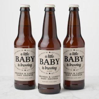 Eine Babybrauerei-Baby-Party Bierflaschenetikett