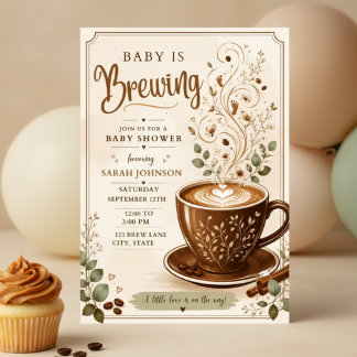 Eine Babybrauerei - Baby Shower Einladung