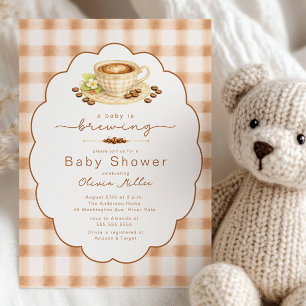 Eine Babybrauerei - Kaffee Baby Shower Einladung